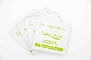 Les Imprégnées - Tampon alcool 70° - Pack de 100
